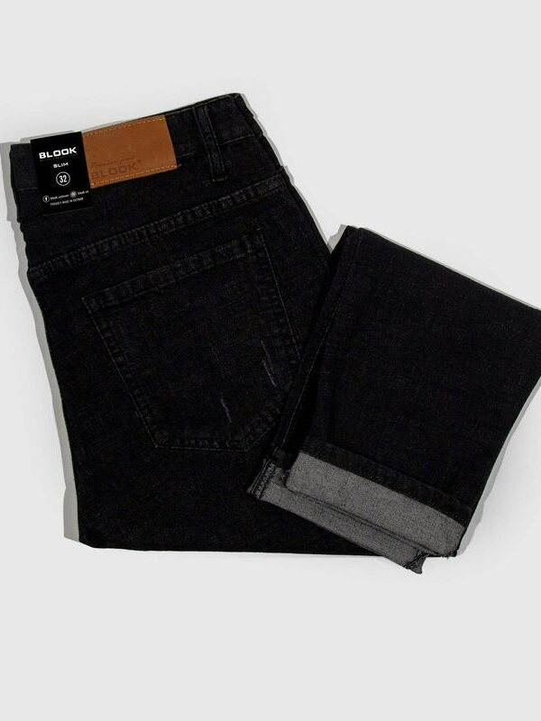 Jeansy straight, black rinse